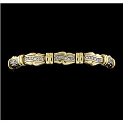 14KT Two Tone 1.50ctw Diamond Bracelet