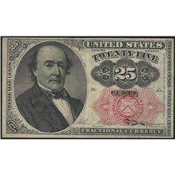 1874 Twenty-Five Cents Fifth Issue Fractional Note