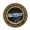 Image 1 : .999 Silver Aladdin Resort Casino $10 Casino Gaming Token Limited Edition