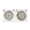 Image 1 : Set of (2) Mexico 8 Reales Silver Coins