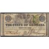 Image 1 : 1863 Twenty-Five Cents The State of Georgia Obsolete Note