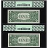 Image 2 : (2) Sequential 1957 $1 Silver Certificate STAR Notes PCGS Superb Gem New 67PPQ