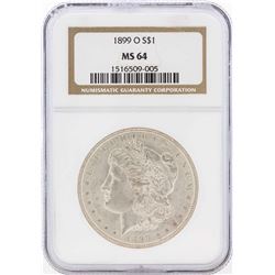 1899-O $1 Morgan Silver Dollar Coin NGC MS64