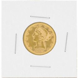 1885 $5 Liberty Head Half Eagle Gold Coin