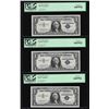 Image 1 : (3) Sequential 1957 $1 Silver Certificate STAR Notes PCGS Gem New 66PPQ
