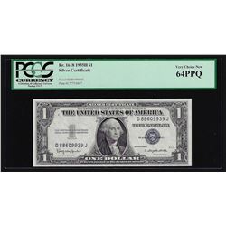 1935H $1 Silver Certificate Note PCGS Very Choice New 64PPQ