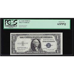 1935H $1 Silver Certificate Note PCGS Choice New 63PPQ