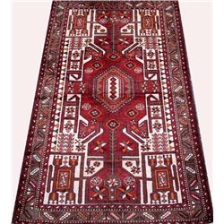 Charming High Quality handmade Vintage Mission Malayer Rug