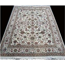 Simply Lovely Super Fine Part Silk handmade Persian-Pak Kashan Rug