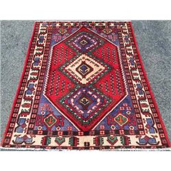 Charming Unique size vintage Persian Koliyaee Bibi-Baft Rug