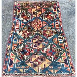Very Rare design, Darling vintage Persian Shirvan Rug