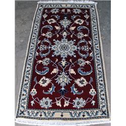 FINE QUALITY PERSIAN NAIN RUG, 4.6X2.6