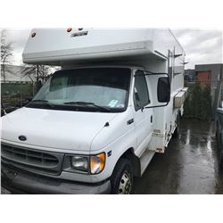 2001 FORD E-450 SUPERDUTY, SERVICE VAN, WHITE, VIN # 1FDXE45F41HB74009