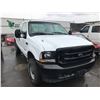 Image 2 : 2003 FORD F-250 XL SUPERDUTY, 2 DOOR PU, WHITE, VIN # 1FTNX21P23EC02600