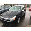 Image 1 : 2008 FORD FOCUS SE, 4 DOOR SEDAN, BLACK, VIN # 1FAHP34N28W120015