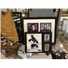 Image 1 : SIDNEY CROSBY FRAMED PICTURE/CARD & CANUCKS SIGNED TICKETS IN FRAME