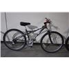 Image 2 : 2 BIKES: WHITE MONGOOSE FULL SUSPENSION MOUNTAIN BIKE & GREY GT FRONT SUSPENSION MOUNTAIN BIKE