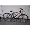 Image 2 : 2 BIKES: WHITE SPORTEK FRONT SUSPENSION MOUNTAIN BIKE & GREY RALEIGH FRONT SUSPENSION MOUNTAIN BIKE