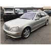 Image 1 : 2001 MERCEDES S600, 4 DOOR SEDAN, GREY, VIN # WDBNG78J91A183657