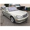 Image 2 : 2001 MERCEDES S600, 4 DOOR SEDAN, GREY, VIN # WDBNG78J91A183657