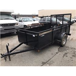 2017 10FT UTILITY TRAILER, BLACK, VIN # LN5MFE