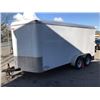 Image 1 : 2015 MIRAGE 7'X14' V NOSE TRAILER WITH SHELVING, WHITE, VIN # 5M3BE1629F1063657