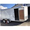 Image 2 : 2015 MIRAGE 7'X14' V NOSE TRAILER WITH SHELVING, WHITE, VIN # 5M3BE1629F1063657