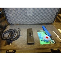 JDSU 5000i Fiber Optic Scope w/ fiber cleaning supplies in a hardened carrying case