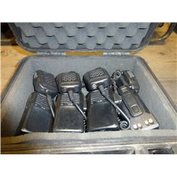 Vertex 2-way Radio Pkg - (4) Radios, (4) Chest Mics in Hardened Case