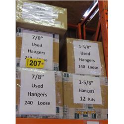 7/8" & 1-5/8" Butterfly Hangers  7/8" Click Hangers