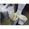 Image 1 : 5 Pails - new white canvas sacks various sizes