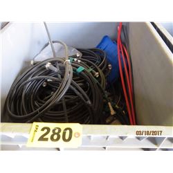 Plastic Wheeled Tub - w/ RF Jumpers & Heat Shrink