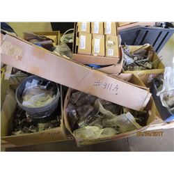 Pallet with Misc Rigid Wave Guide Pieces, Angle Adaptors, Threaded Rod Accessories, etc