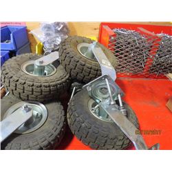 Air filled rubber castor tires (6)