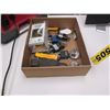 Image 1 : Box - w/ pad locks, box cutters, tool bag