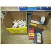 Image 1 : (4) Boxes - plastic gloves, face masks, ear plugs, toilet paper
