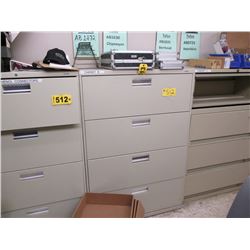 (3) 3.5' x 4' Metal Storage Cabinets w/ 4 drawings