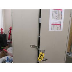 3'x6' Metal Storage Cabinet with doors filled with C-Taps, Lugs,