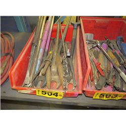 Bin - large spud wrenches & spuds