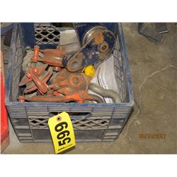 Milk Crate w/ blocks and Shackles