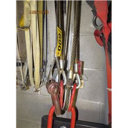 4 Steel rigging cables with eyelets