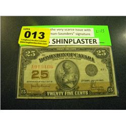 1933 CANADIAN SHINPLASTER