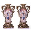 Image 4 : Two Vintage Chinese Decorative Urns Made With