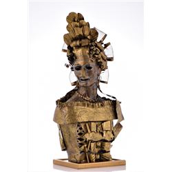 Lee Menichetti, Brass Brutalist Sculpture. Me