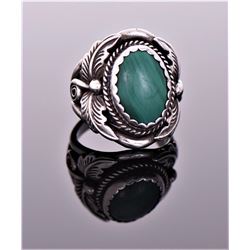 Benjamin Piaso, Navajo Malachite Sterling Sil