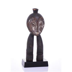 African Lega Wood Figure, Congo. Provenance: