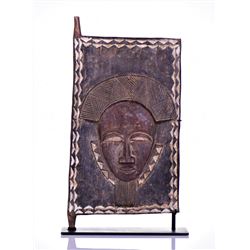 African Baule Wood Door, Ivory Coast. Provena