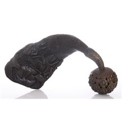 Antique African ceremonial drinking vessel ma