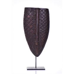 African Snake Pattern Shield, Zaire. Provenan