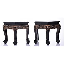 Antique Chinese Stools Late 1800s early 1900s